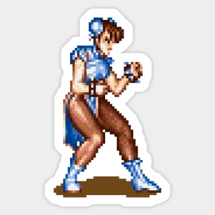 Chun-Li Fighting Sprite Sticker